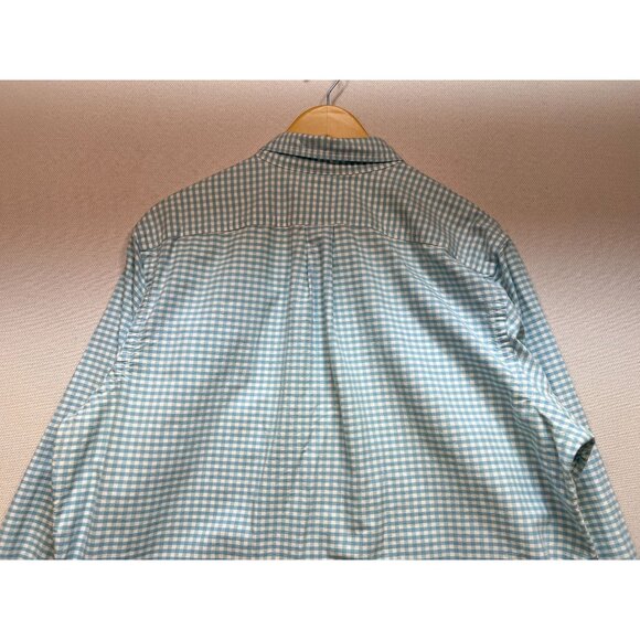 Ralph Lauren Men's Preppy Button Down Shirt Long Sleeve Size XL Blue White Check - Picture 12 of 13